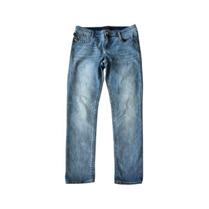 Rock & Republic Berlin Jeans Skull Stretch Denim Blue Women’s 12M